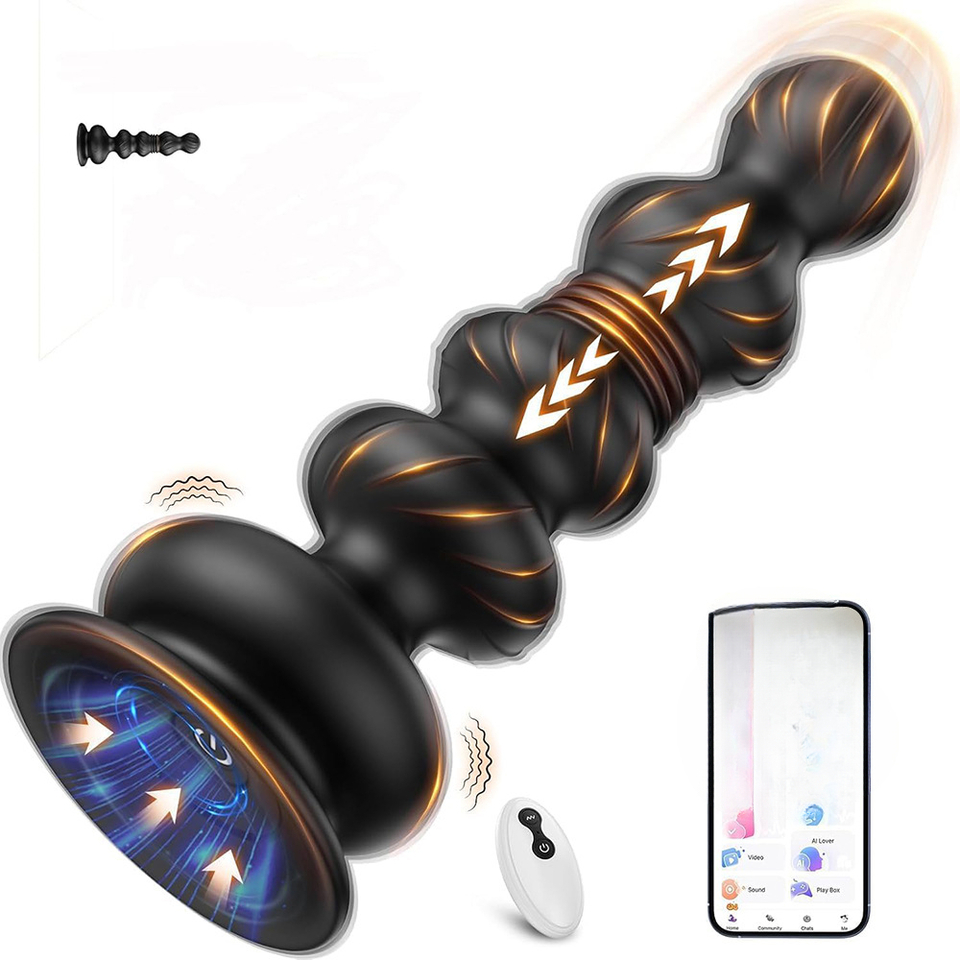 Remote Control Toys - Alat Pijat Prostat Berbentuk Manik-manik Anal