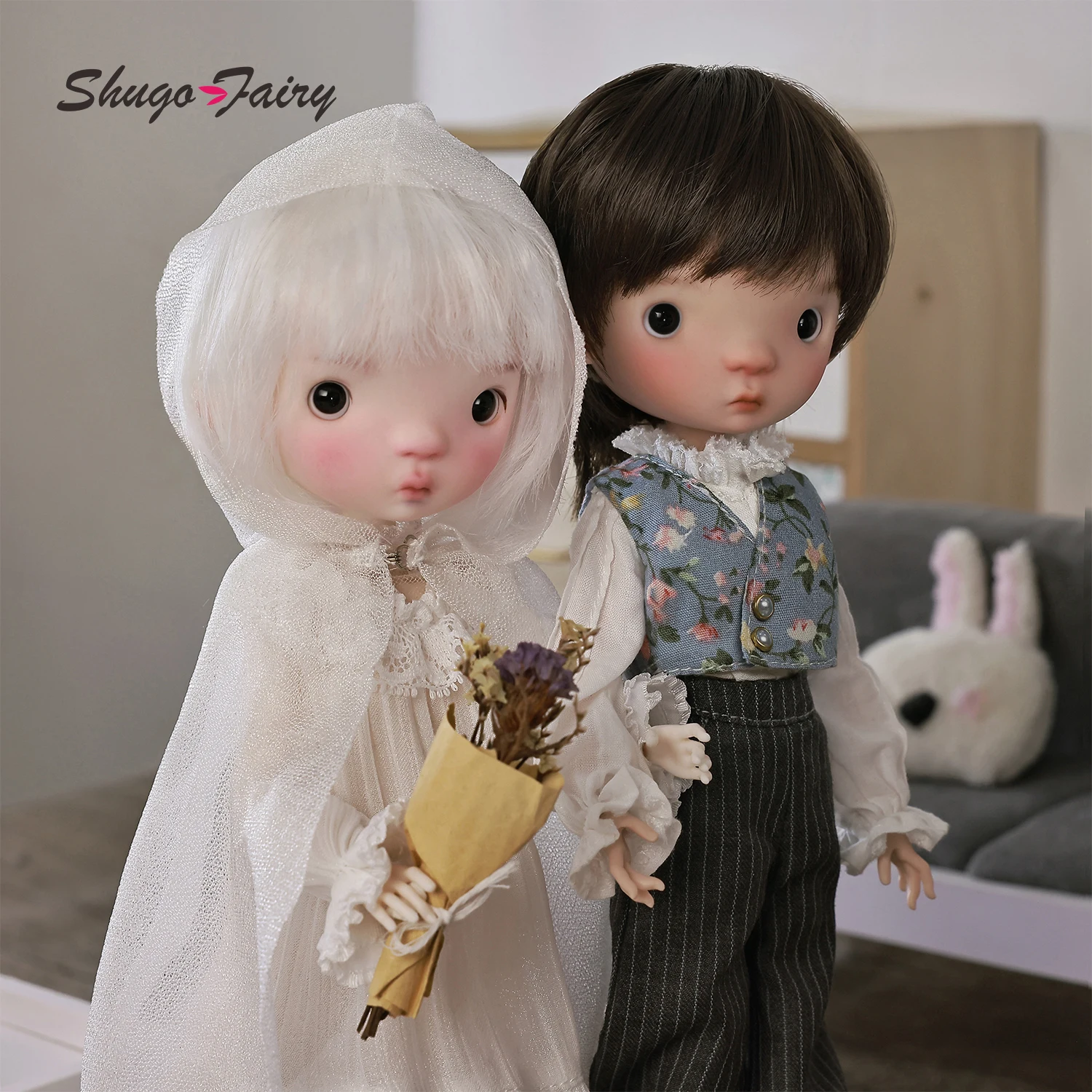 Bjd Doll 1 6 Full Set With Clothes - Boneka BJD ShugaFairy Peaches 1/6, 30cm,