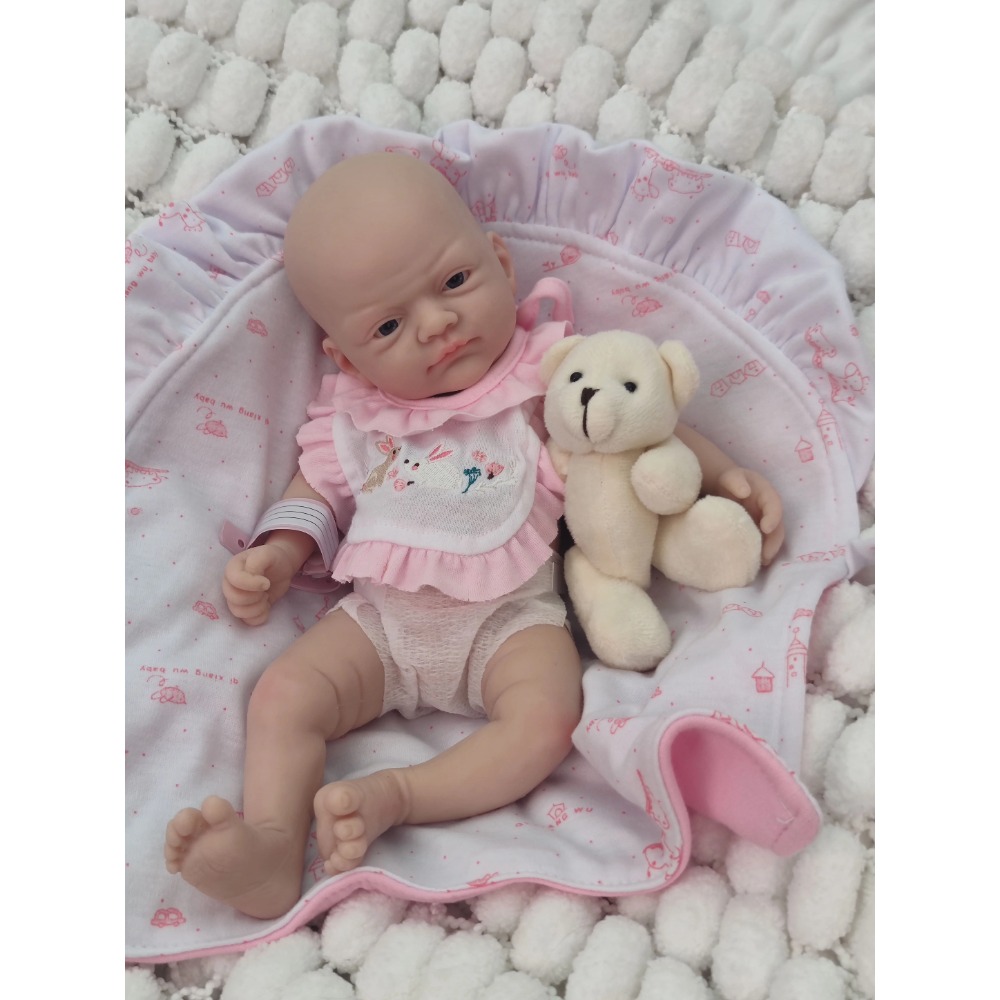 Reborn Baby Doll Silicone Realistic - Boneka Reborn Silikon Lembut 12 Inci,