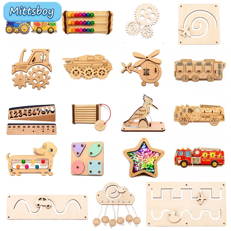 Montessori Wooden Busy Board Toddler - DIY papan sibuk Montessori udara panas