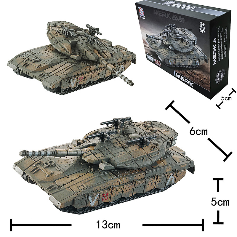 Lego Compatible Military Tank - 1/72 Model Tank Tempur Utama Israel