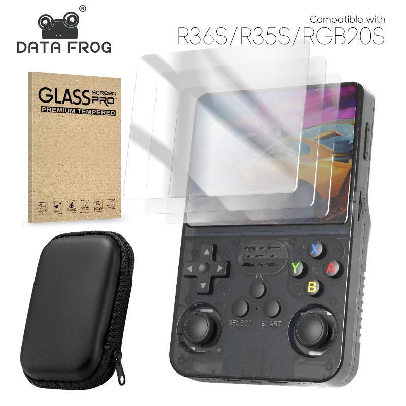 Pelindung layar DATA FROG R36S - Retro Handheld Game Console R36S ulasan dan harga