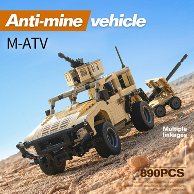 MOC mainan blok bangunan Humme - Lego Compatible Military Tank ulasan dan harga