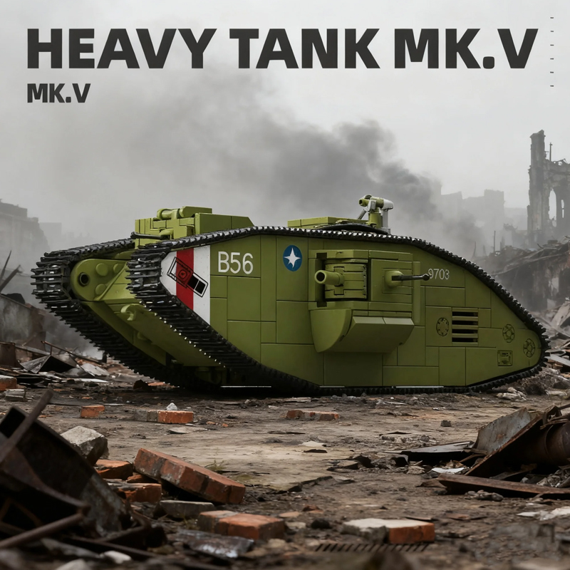 900PCS Tank Berat Perang Dunia - Lego Compatible Military Tank ulasan dan harga