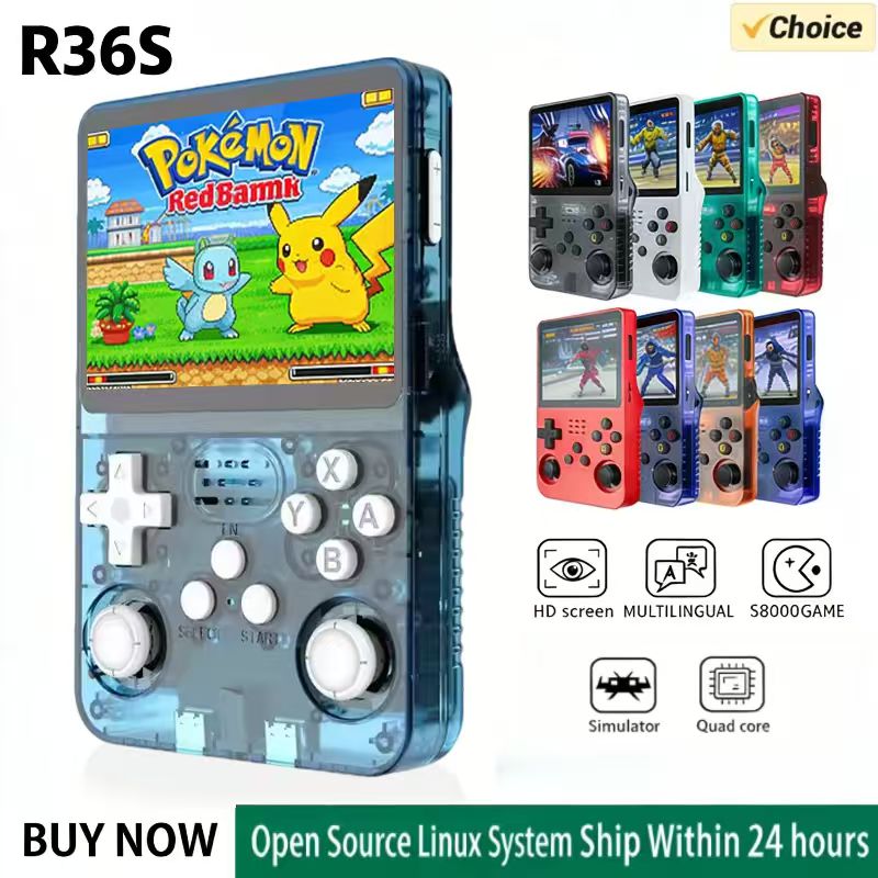Konsol Game Genggam R36S Siste - Retro Handheld Game Console R36S ulasan dan harga
