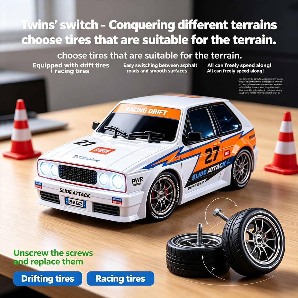 Mobil Drift RC S60 BARU Skala  - Rc Drift Car 1 24 Scale 4Wd ulasan dan harga