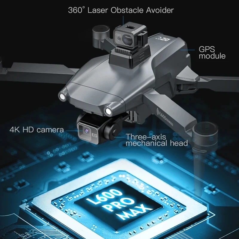 L600 PRO MAX Drone GPS profesi - Fpv Brushless Rc Drone 4K ulasan dan harga