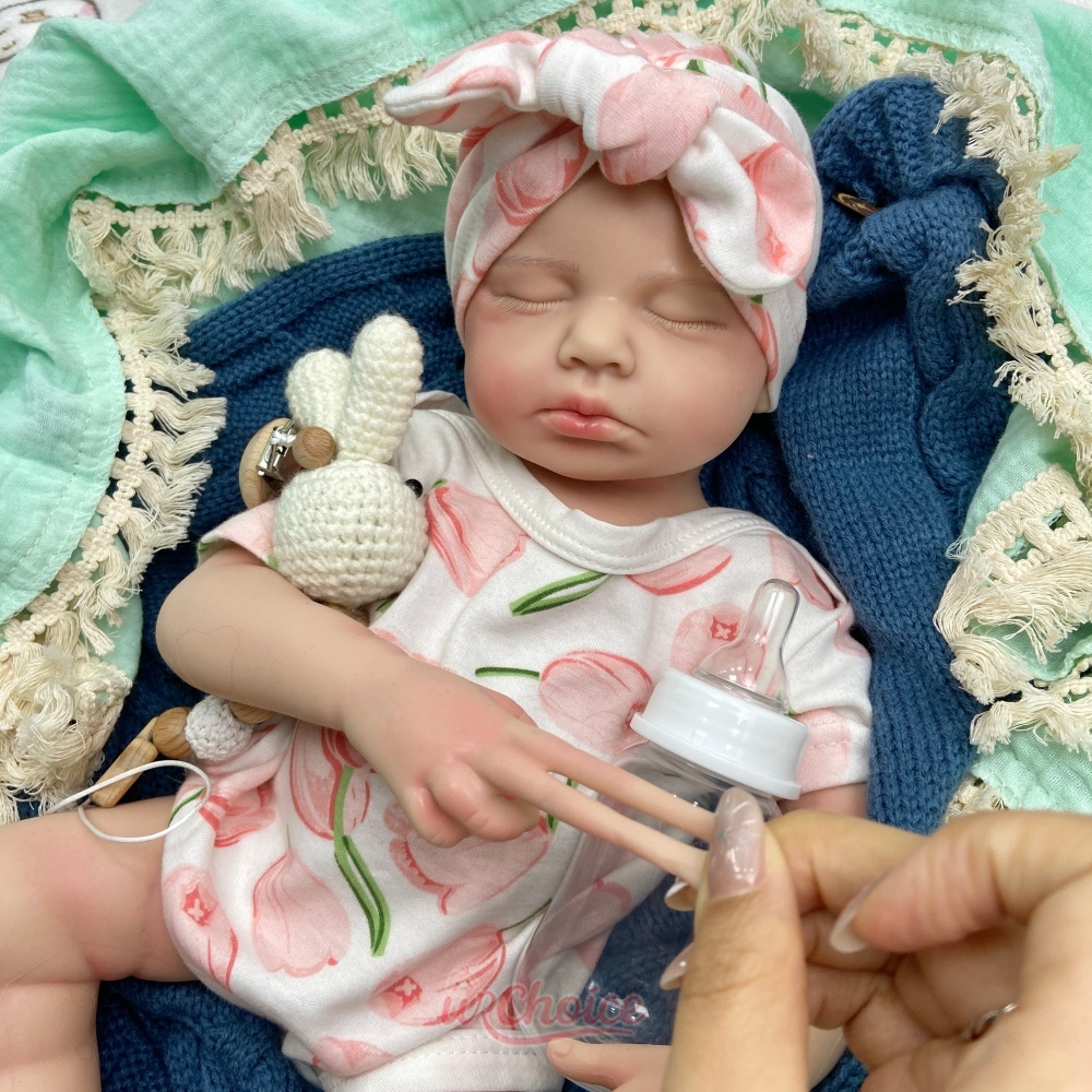 Boneka Reborn Silikon 50cm den - Reborn Baby Doll Silicone Realistic ulasan dan harga