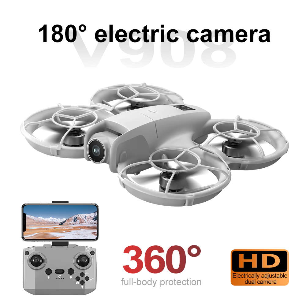 Drone GPS Lipat V908 Asli deng - Fpv Brushless Rc Drone 4K ulasan dan harga