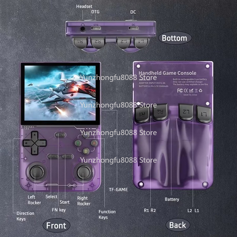 Konsol Game Genggam L K36 Laya - Retro Handheld Game Console R36S ulasan dan harga