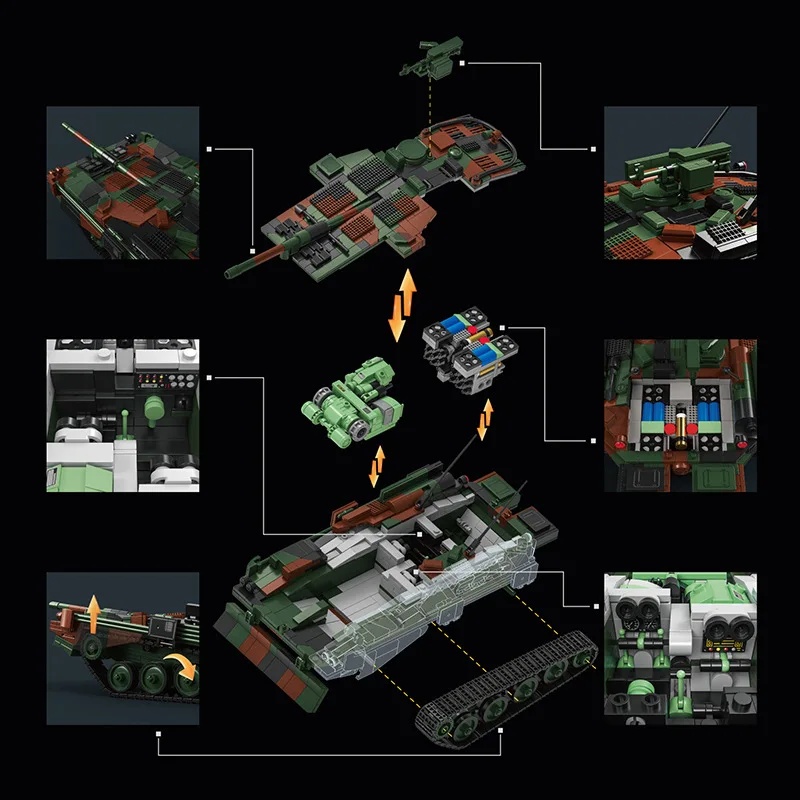 Tank Militer Model Swedia STRV - Lego Compatible Military Tank ulasan dan harga