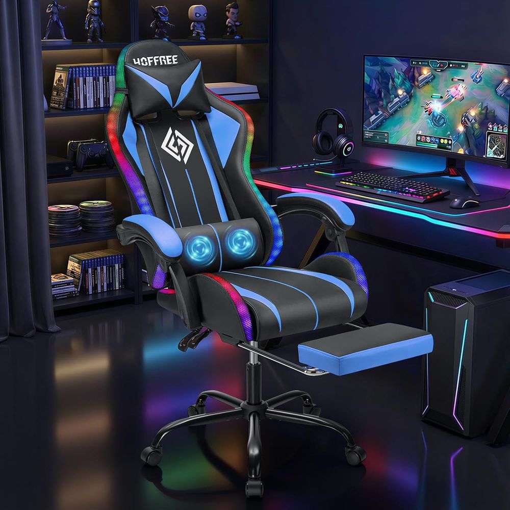 Kursi Gaming LED dengan Lampu  - Video Games ulasan dan harga