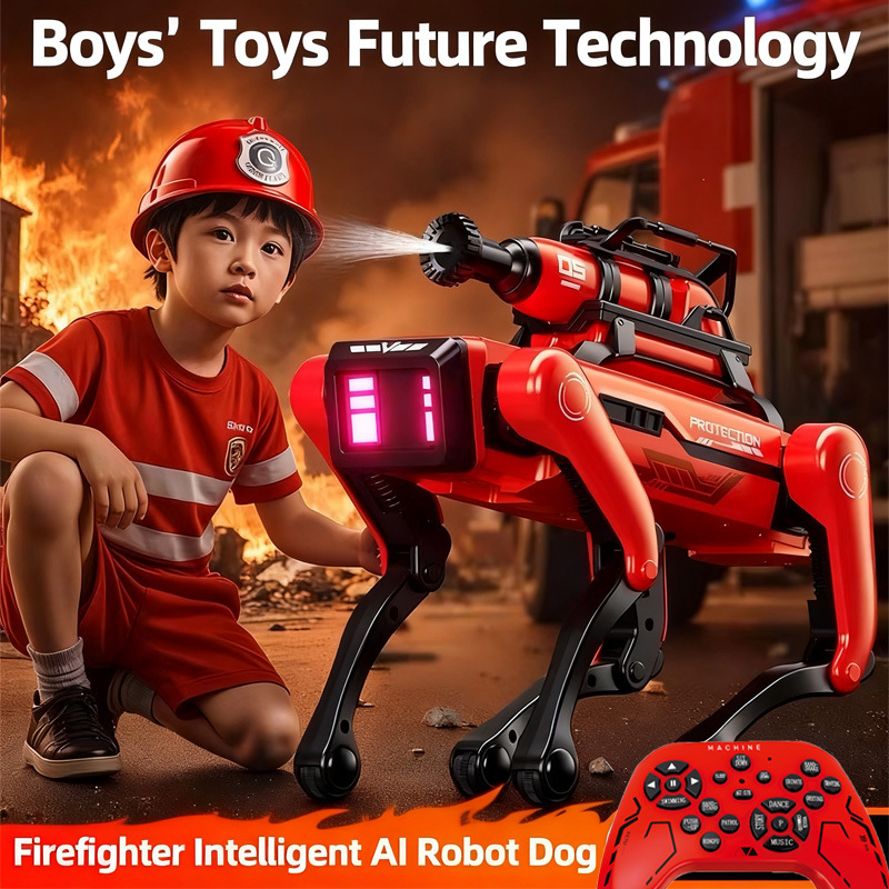 Robot Anjing AI Robot Pemadam  - Remote Control Toys ulasan dan harga