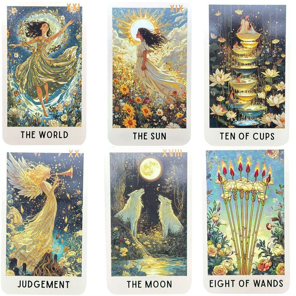 78 Kartu Tarot Bloom Enigmatic - Tarot Cards Deck With Guidebook ulasan dan harga
