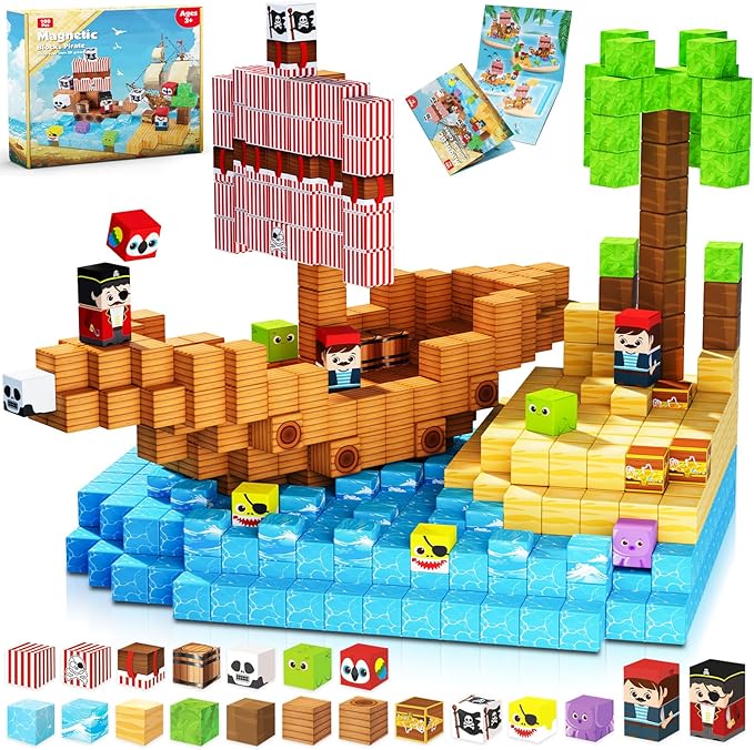 Blok Magnetik - 100Pcs Set Dun - Magnetic Building Tiles Set 100Pcs ulasan dan harga