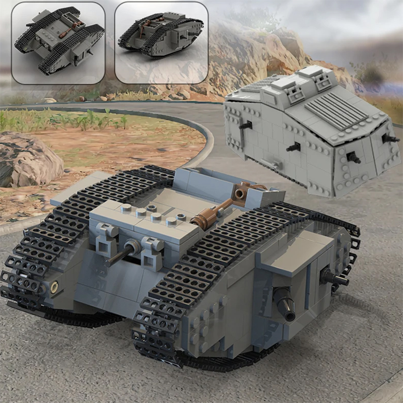 MOC WW1 Set Blok Bangunan Tang - Lego Compatible Military Tank ulasan dan harga